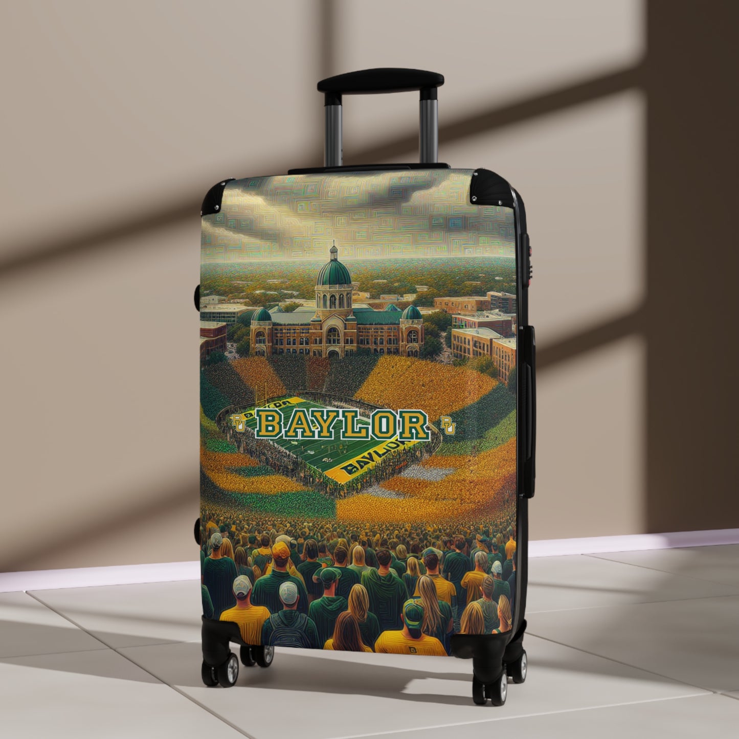 University Baylor Bears College Football Team Luggage Bag Rolling Suitcase Travel Accessories