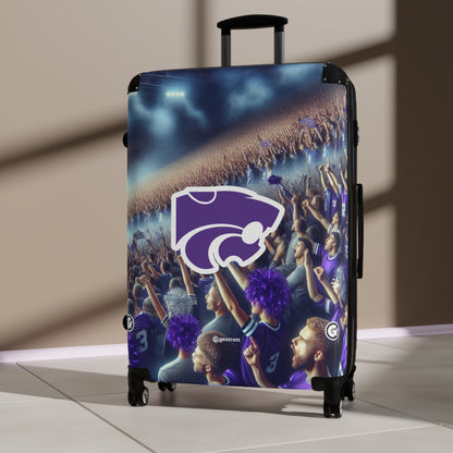 The Kansas State University Wildcats Team Luggage Bag Rolling Suitcase Travel Accessories