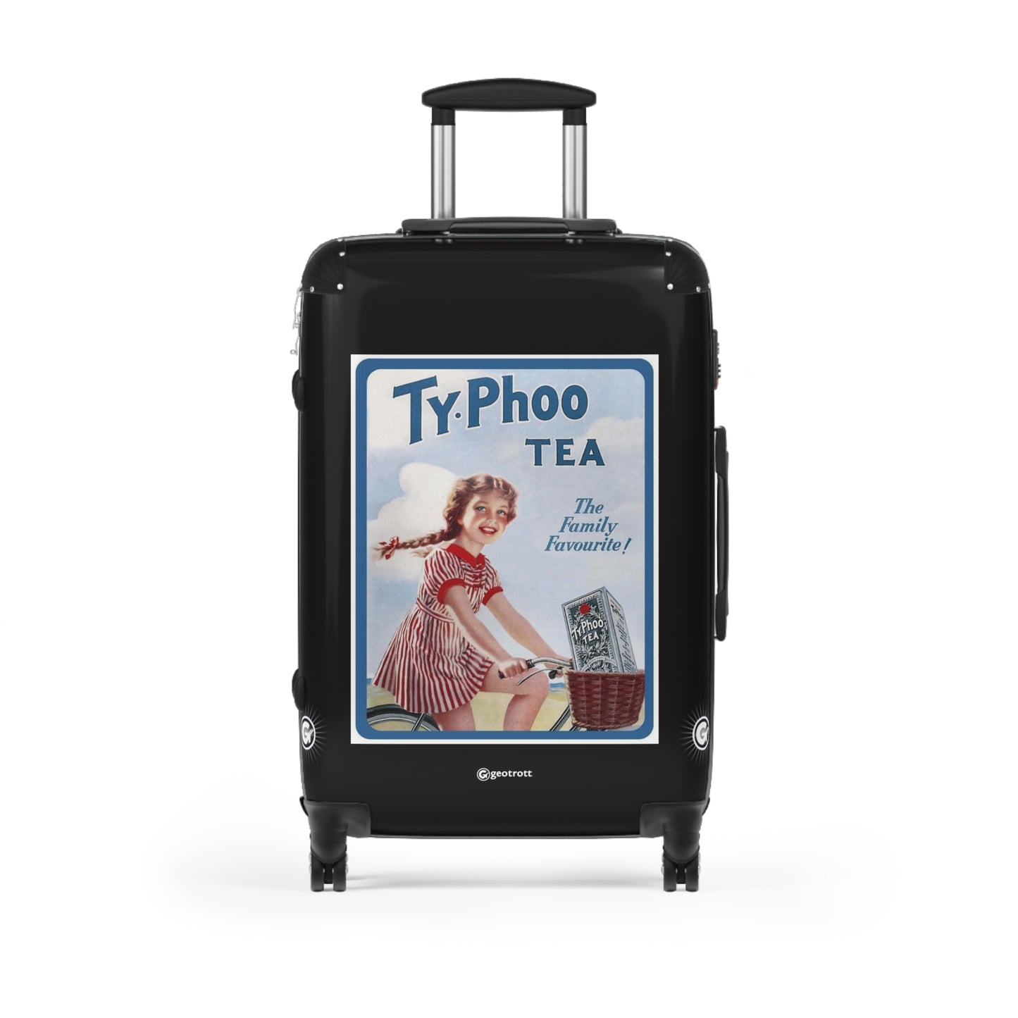 Ty-phoo Tea 2 Advertising Vintage Posters Retro Ad Luggage Bag Rolling Suitcase Spinner