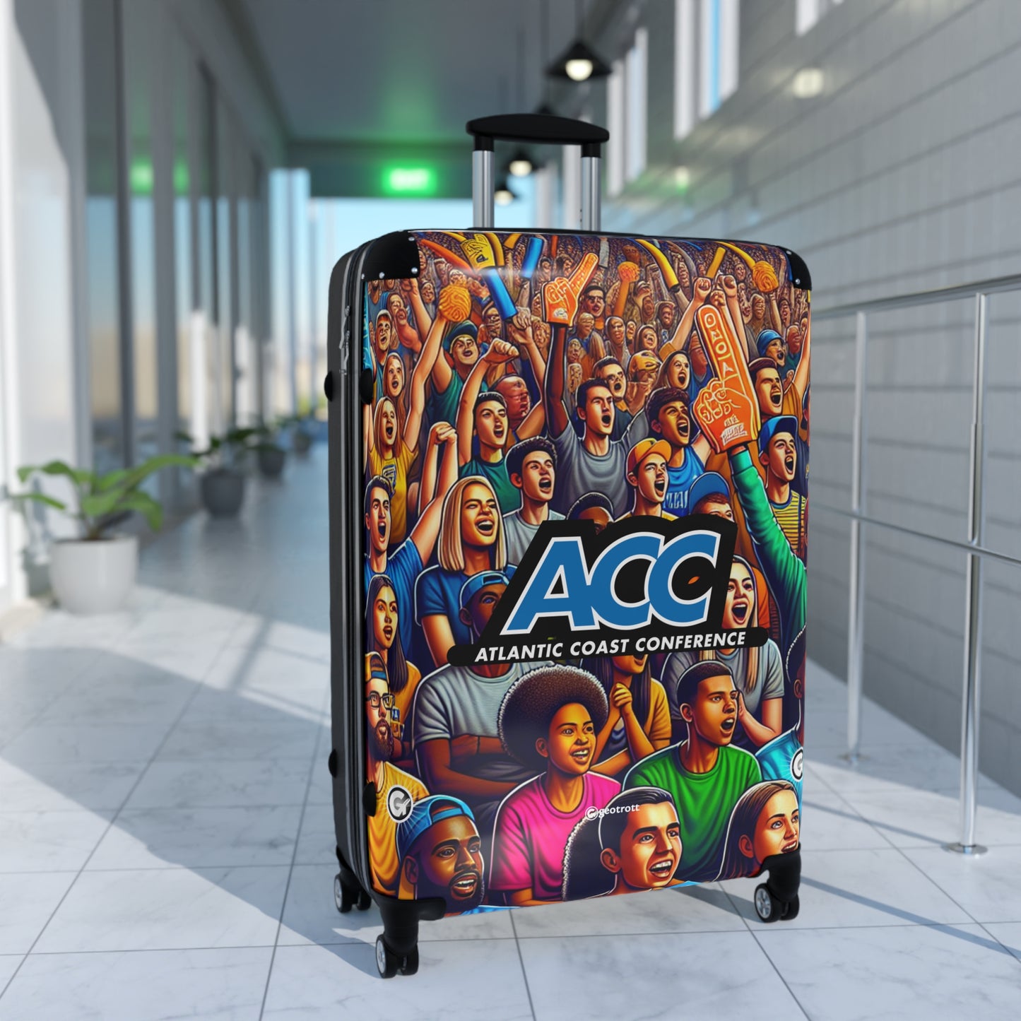 Atlantic Coast Conference NCAA Luggage Bag Rolling Suitcase Spinner