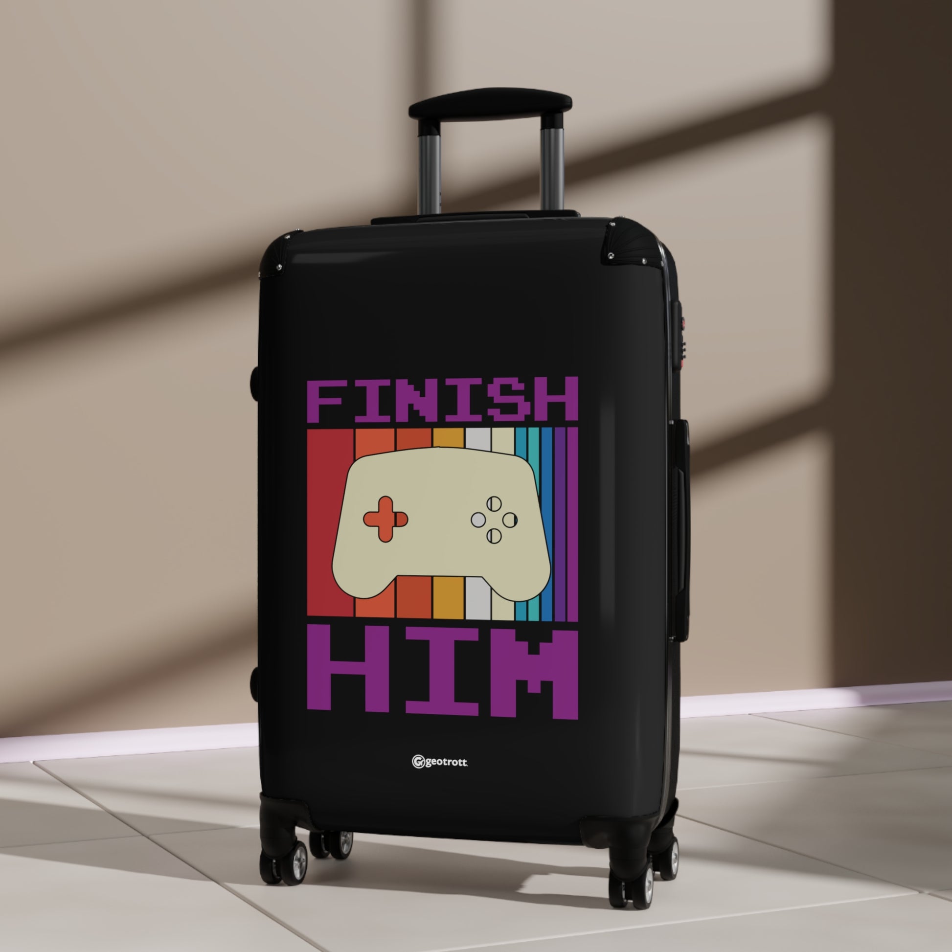 Finish Him Gamer Gaming Suitcase-Bags-Geotrott