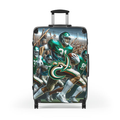 University of North Carolina Charlotte 49ers Football Team Luggage Bag Rolling Suitcase Spinner