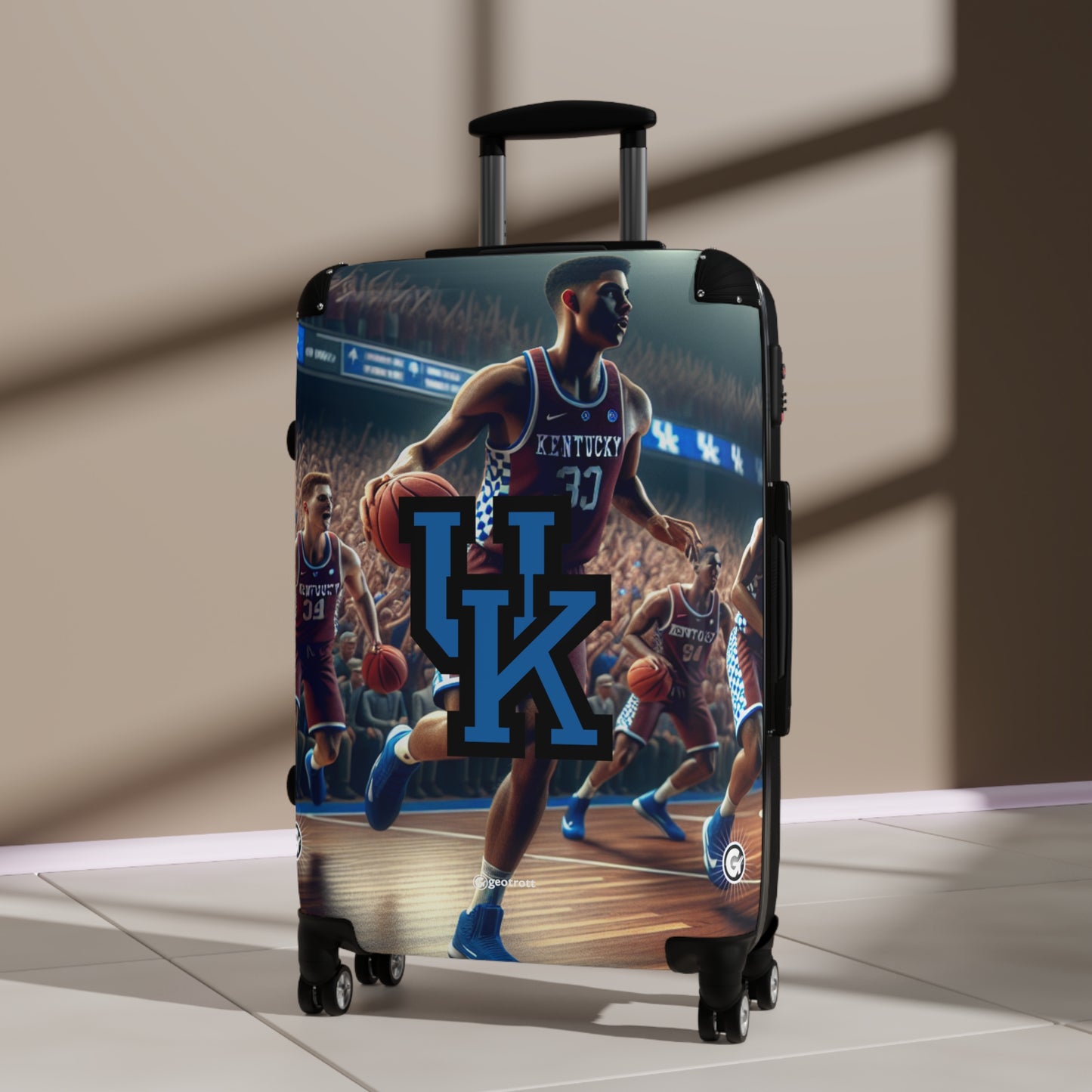 Kentucky Wildcats Men's Basketball Team Luggage Bag Rolling Suitcase Spinner