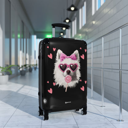 Midnight Glam Pooch Luggage Bag Rolling Suitcase Spinner