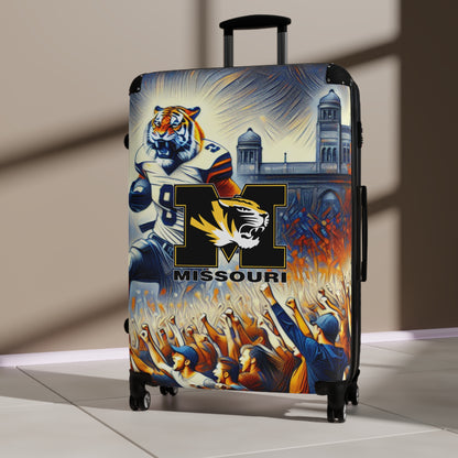 Missouri State University Tigers Football Team Luggage Bag Rolling Suitcase Spinner