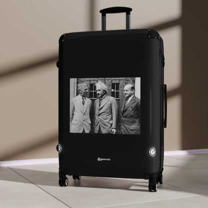 Einstein with colleagues Eisenhart and Mayer 20TH CENTURY Photos Luggage Bag Rolling Suitcase Spinner