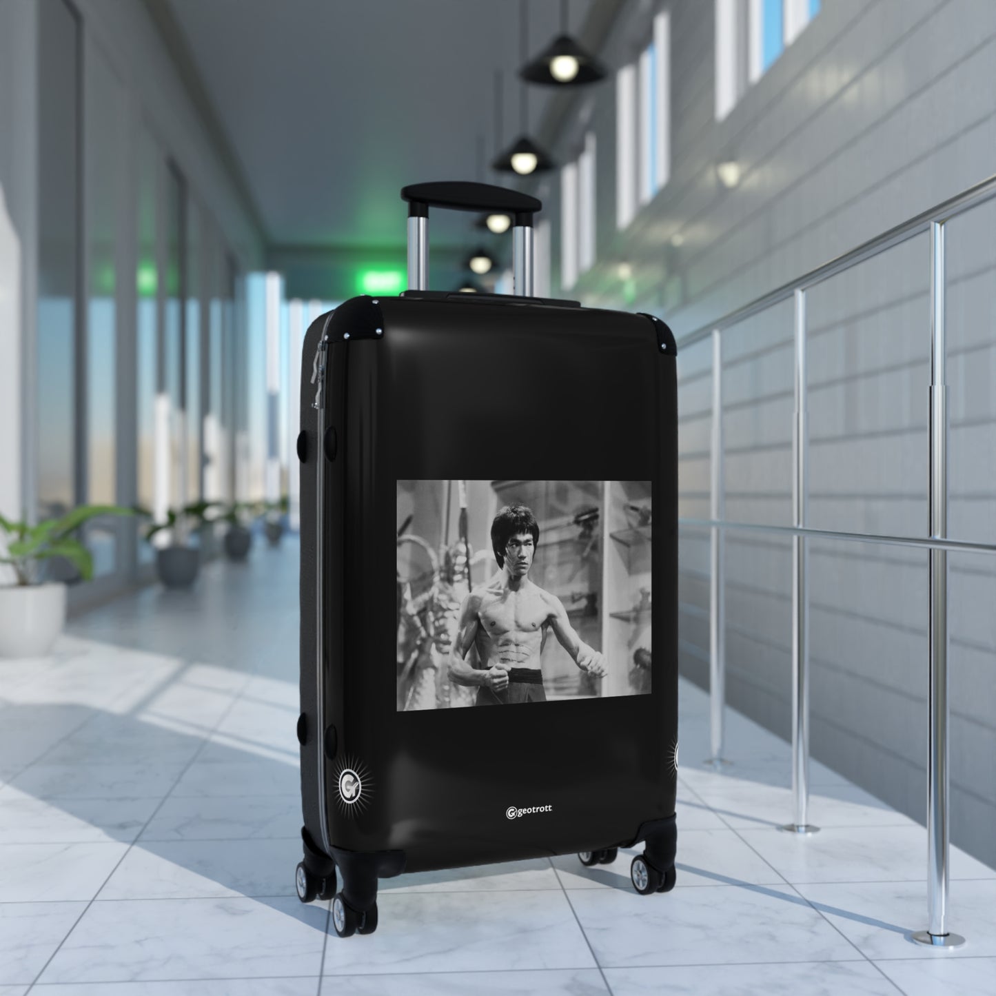 Bruce Lee fighting Huntress Enter The Dragon 20TH CENTURY Photos Luggage Bag Rolling Suitcase Spinner