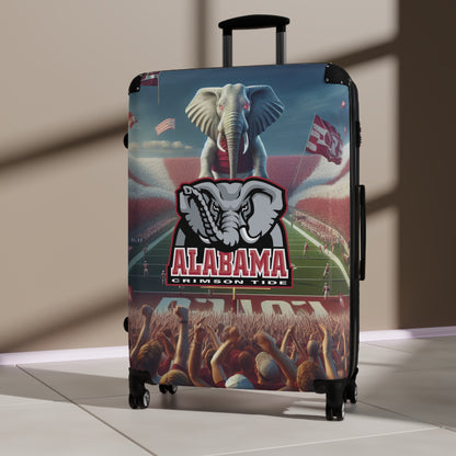 Alabama University Crimson Tide Football Team Luggage Bag Rolling Suitcase Spinner