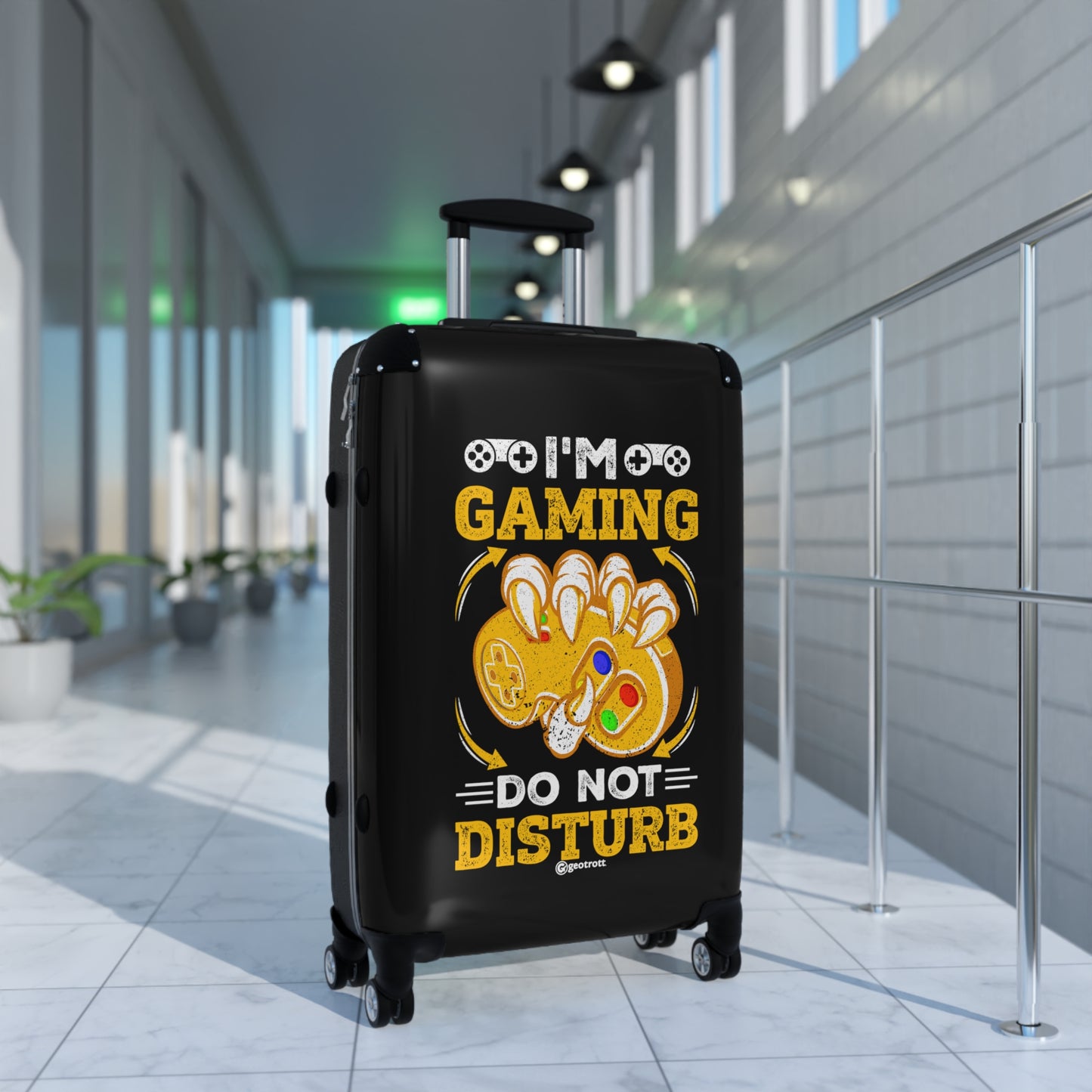 I'm Gaming do not Disturb Gamer Gaming Suitcase-Suitcase-Geotrott