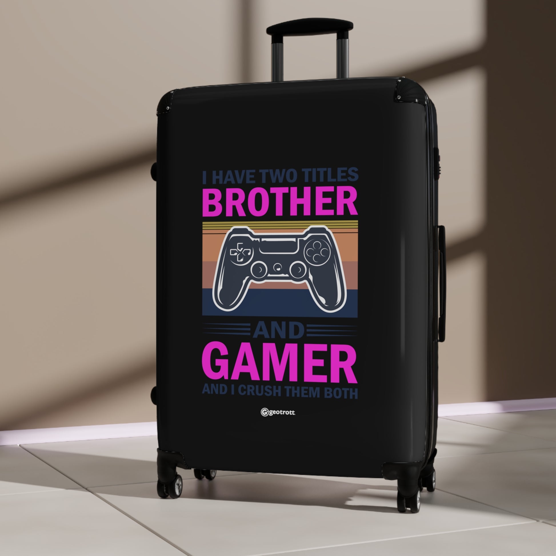 I have two Titles Brother and Gamer and I crush them Both Gamer Gaming Suitcase-Bags-Geotrott