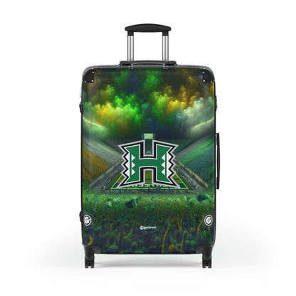 The Hawaii University Mānoa Rainbow Warriors Team Luggage Bag Rolling Suitcase Spinner