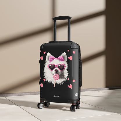 Midnight Glam Pooch Luggage Bag Rolling Suitcase Spinner