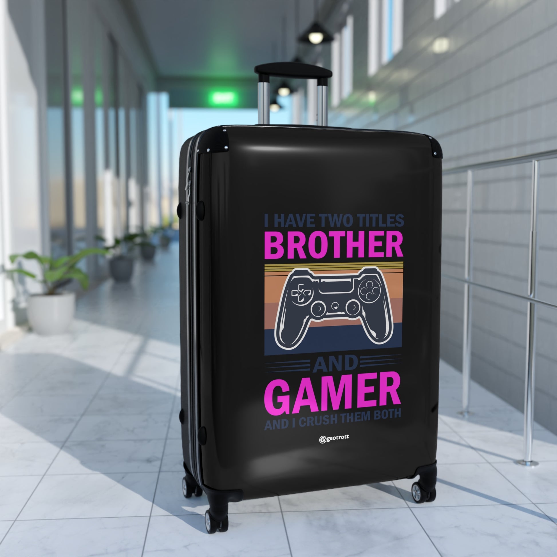 I have two Titles Brother and Gamer and I crush them Both Gamer Gaming Suitcase-Bags-Geotrott