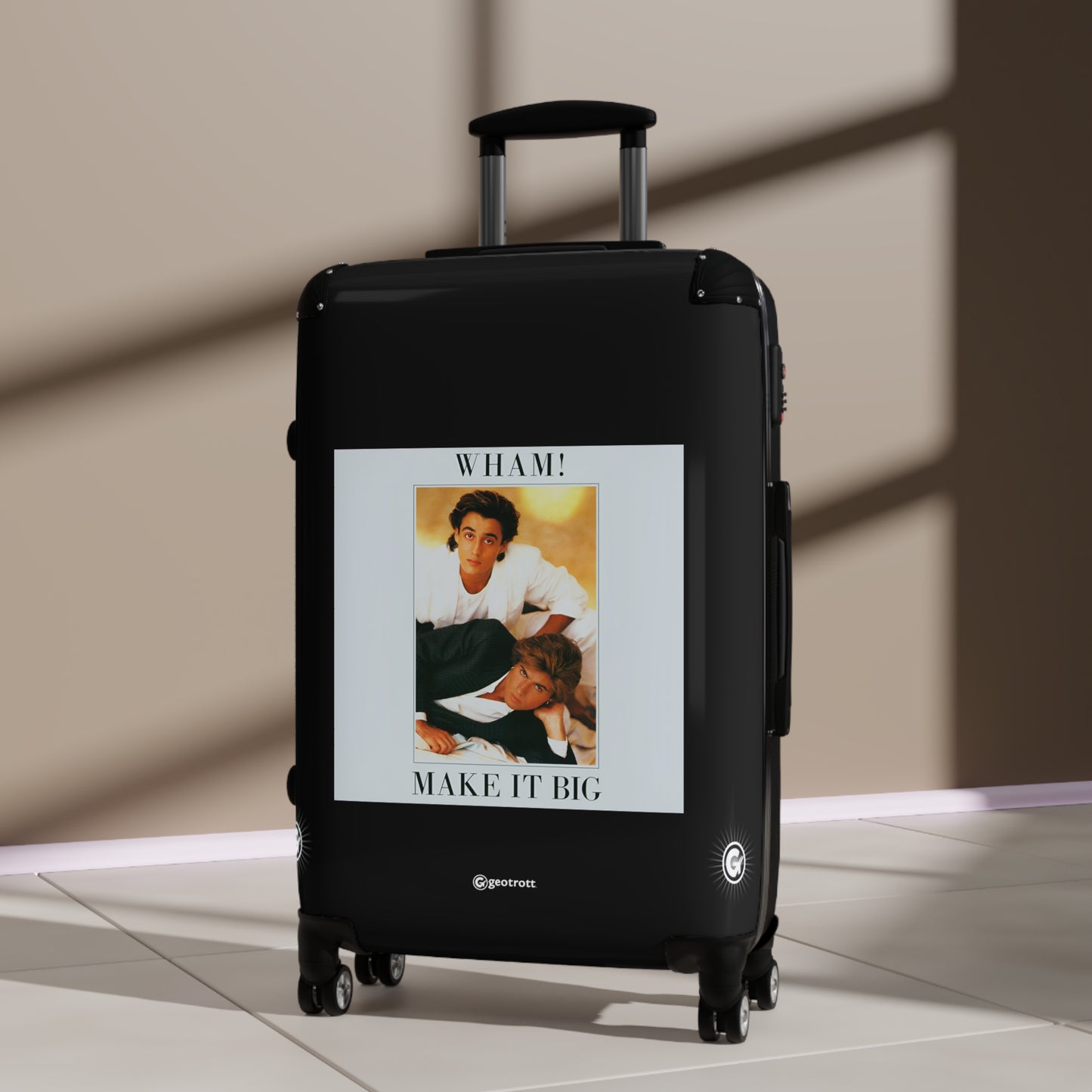 Wham Make it Big Eighties Music Album Luggage Bag Rolling Suitcase Spinner