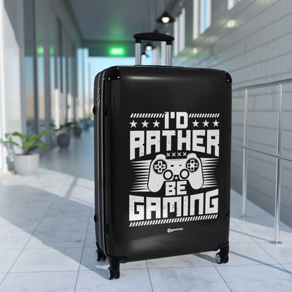 I'd rather be Gaming 3 Gamer Gaming Suitcase