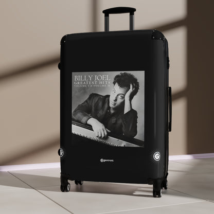 Billy Joel Greatest Hits Eighties Music Album Luggage Bag Rolling Suitcase Spinner