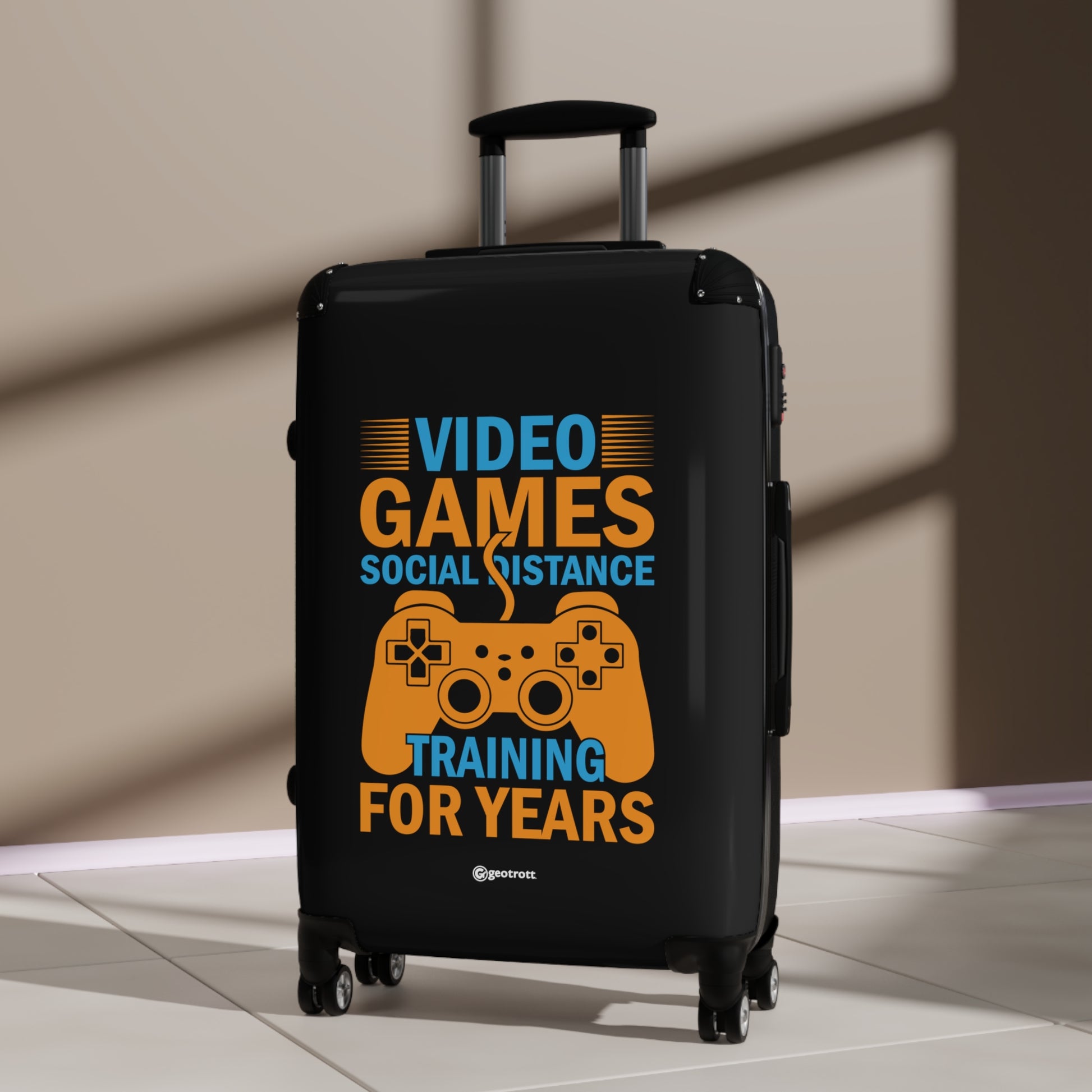 Video Games Social Distance Training for Years Gamer Gaming Suitcase-Bags-Geotrott
