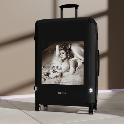 Madonna Like a Virgin Eighties Music Album Luggage Bag Rolling Suitcase Spinner