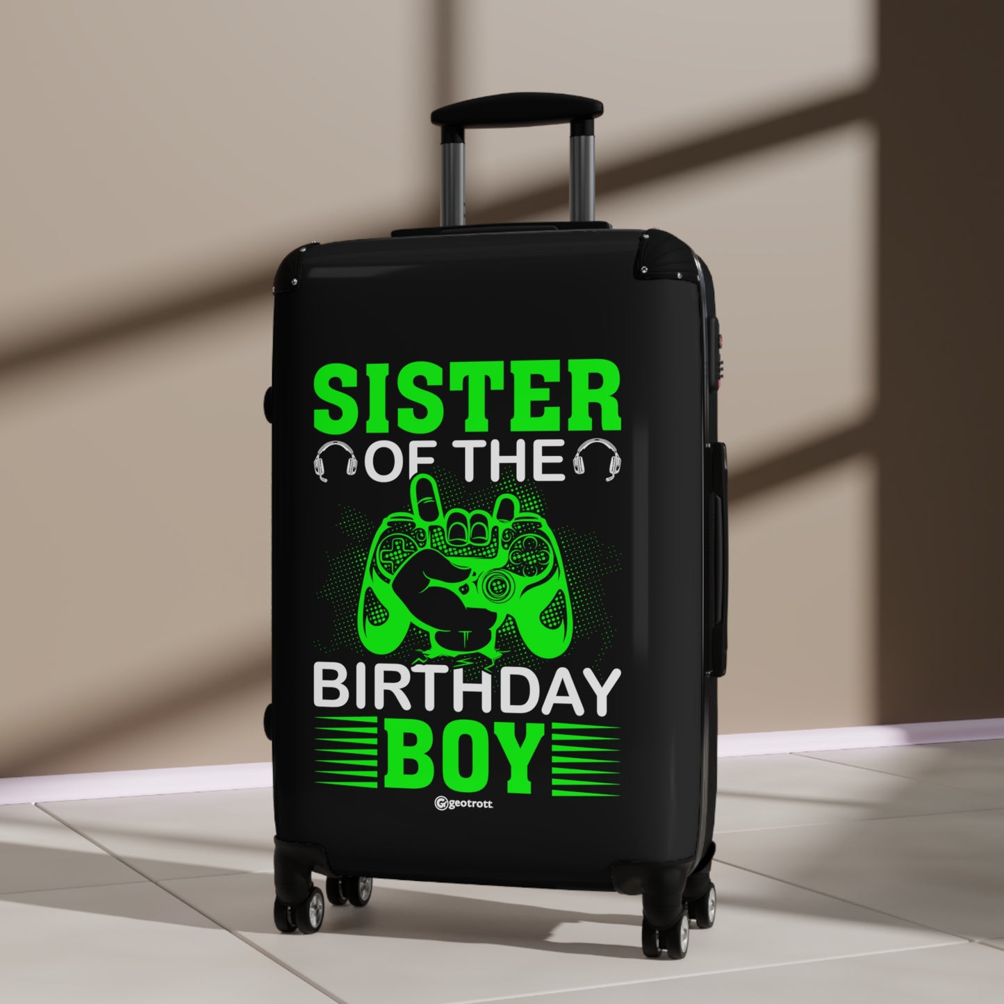 Sister of the Birthday Boy Gamer Gaming Suitcase-Suitcase-Geotrott