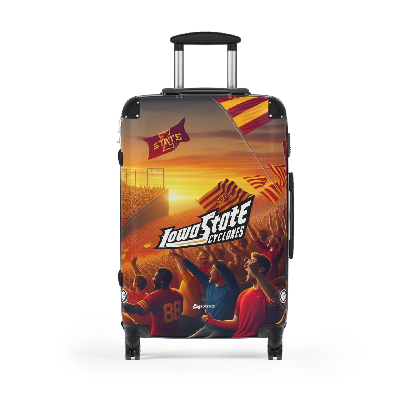 Iowa State University Cyclones College Team Luggage Bag Rolling Suitcase Spinner