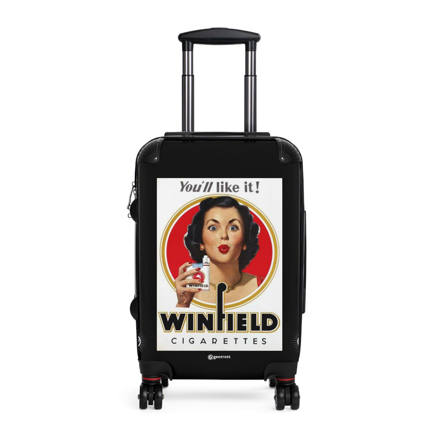 You'll like it Winfield Cigarette Vintage Posters Retro Ad Luggage Bag Rolling Suitcase Spinner