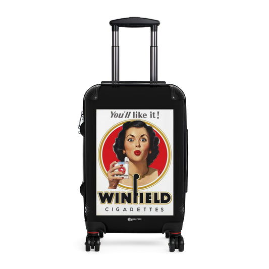 You'll like it Winfield Cigarette Vintage Posters Retro Ad Luggage Bag Rolling Suitcase Spinner