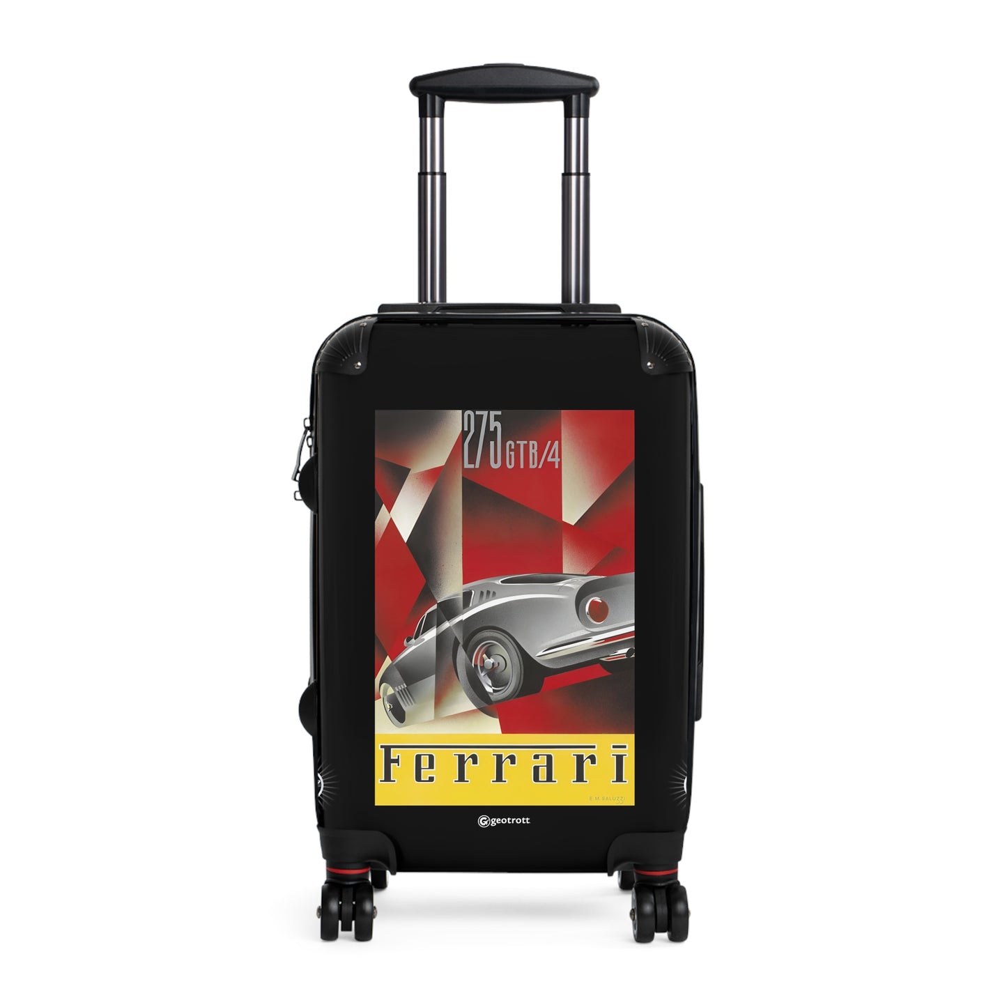 Ferrari 275 GTB4 Vintage Posters Retro Ad Luggage Bag Rolling Suitcase Spinner