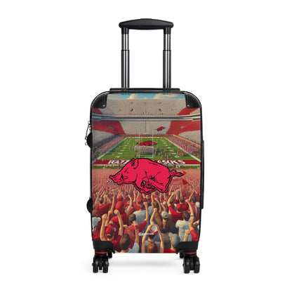 Arkansas University Razorbacks Football College Team Luggage Bag Rolling Suitcase Spinner