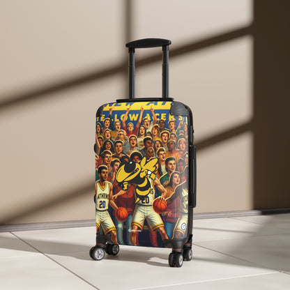 New Athens Yellow Jackets Varsity Basketball Team Luggage Bag Rolling Suitcase Spinner