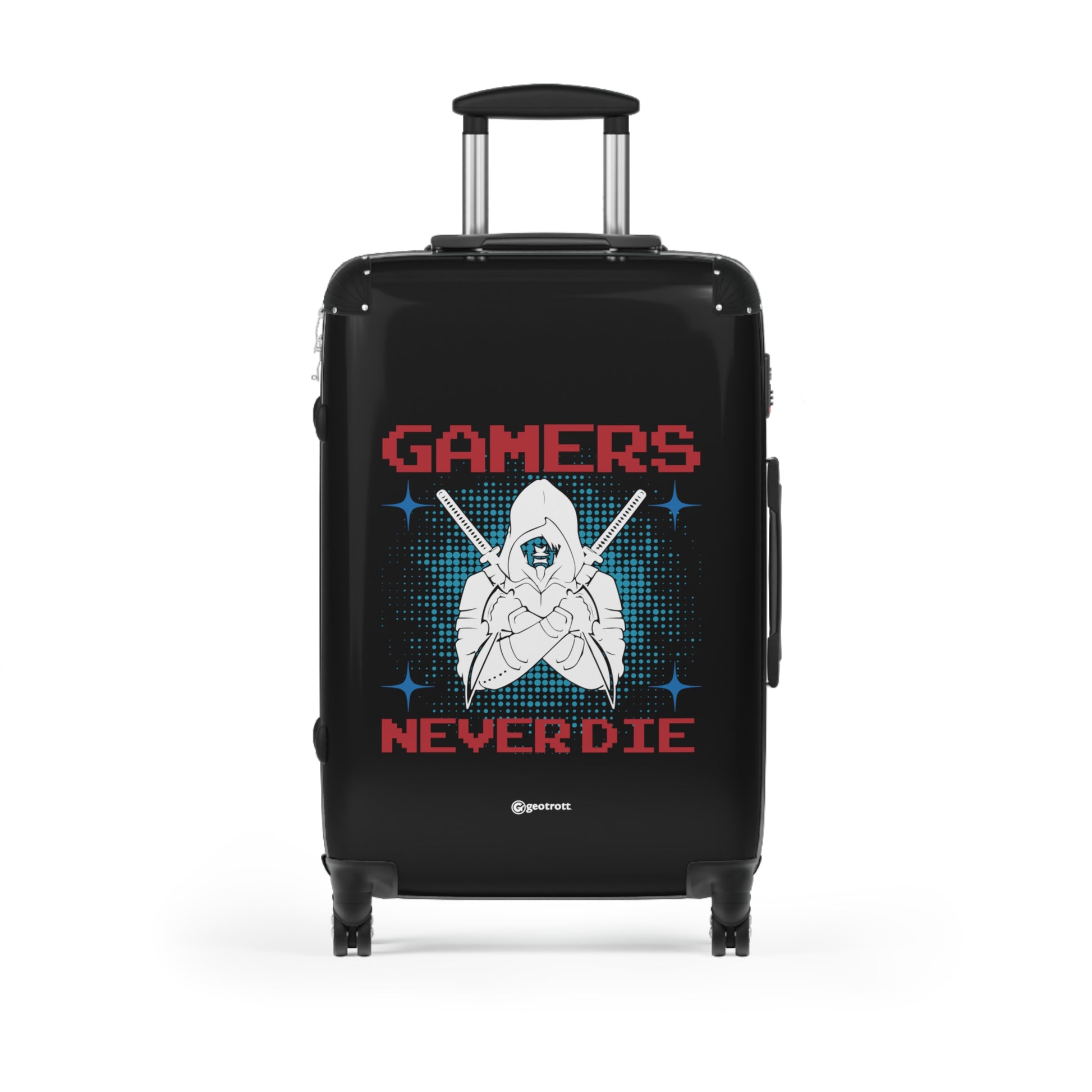 Gamers Never Die 3 Gamer Gaming Suitcase-Bags-Geotrott