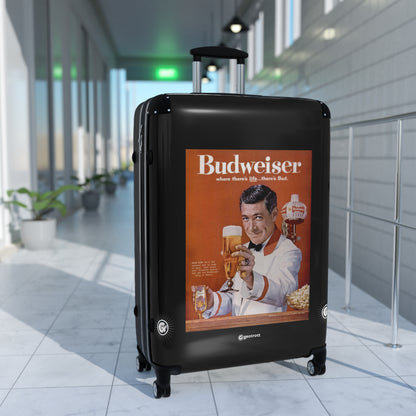 Where there is life there's Budweiser Vintage Posters Retro Ad Luggage Bag Rolling Suitcase Spinner