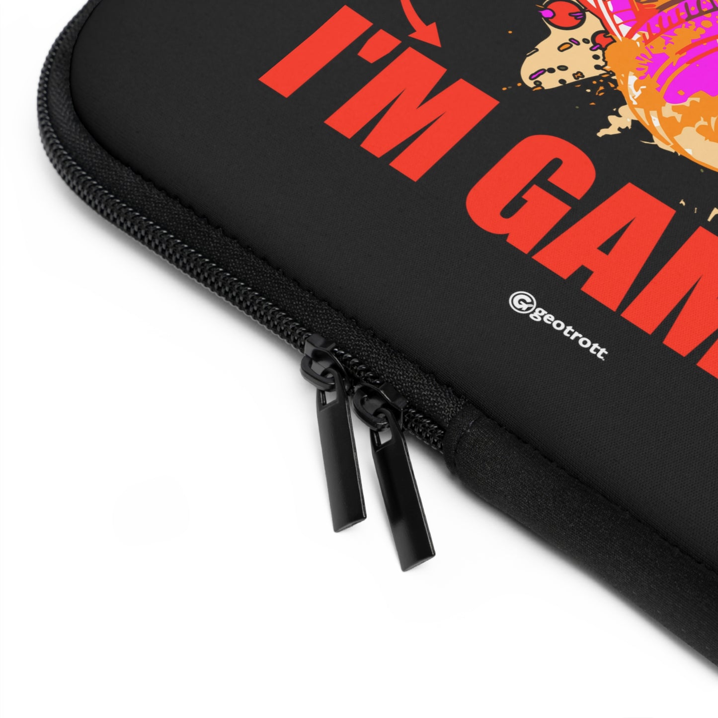 Sorry I can't Hear you I'm Gaming Gamer Gaming Lightweight Smooth Neoprene Laptop Sleeve