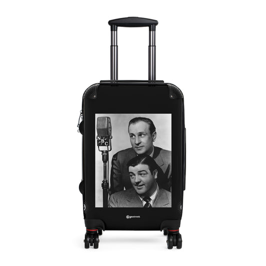 Abbott and Costello, comprising Bud Abbott and Lou Costello Vaudeville Radio Film and TV 20TH CENTURY Photos Luggage Bag Rolling Suitcase Spinner