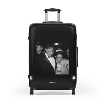 Elizabeth Taylor and Richard Burton En Route to Hotel 20TH CENTURY Photos Luggage Bag Rolling Suitcase Spinner