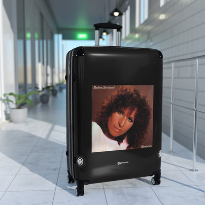 Barbara Streisand Memories Eighties Music Album Luggage Bag Rolling Suitcase Spinner