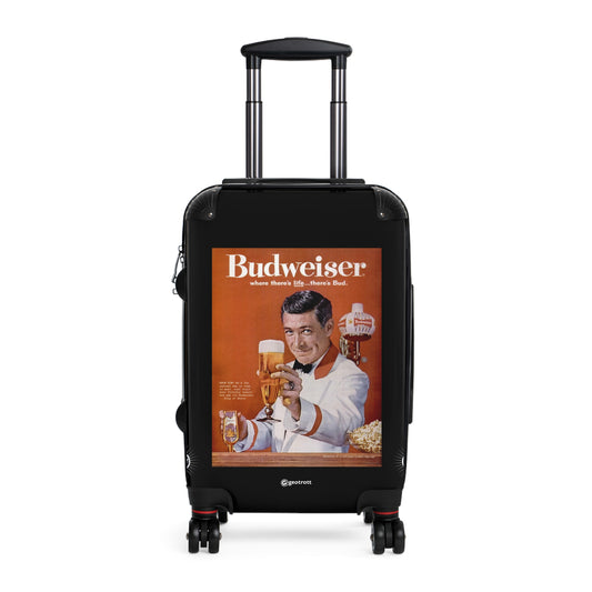 Where there is life there's Budweiser Vintage Posters Retro Ad Luggage Bag Rolling Suitcase Spinner