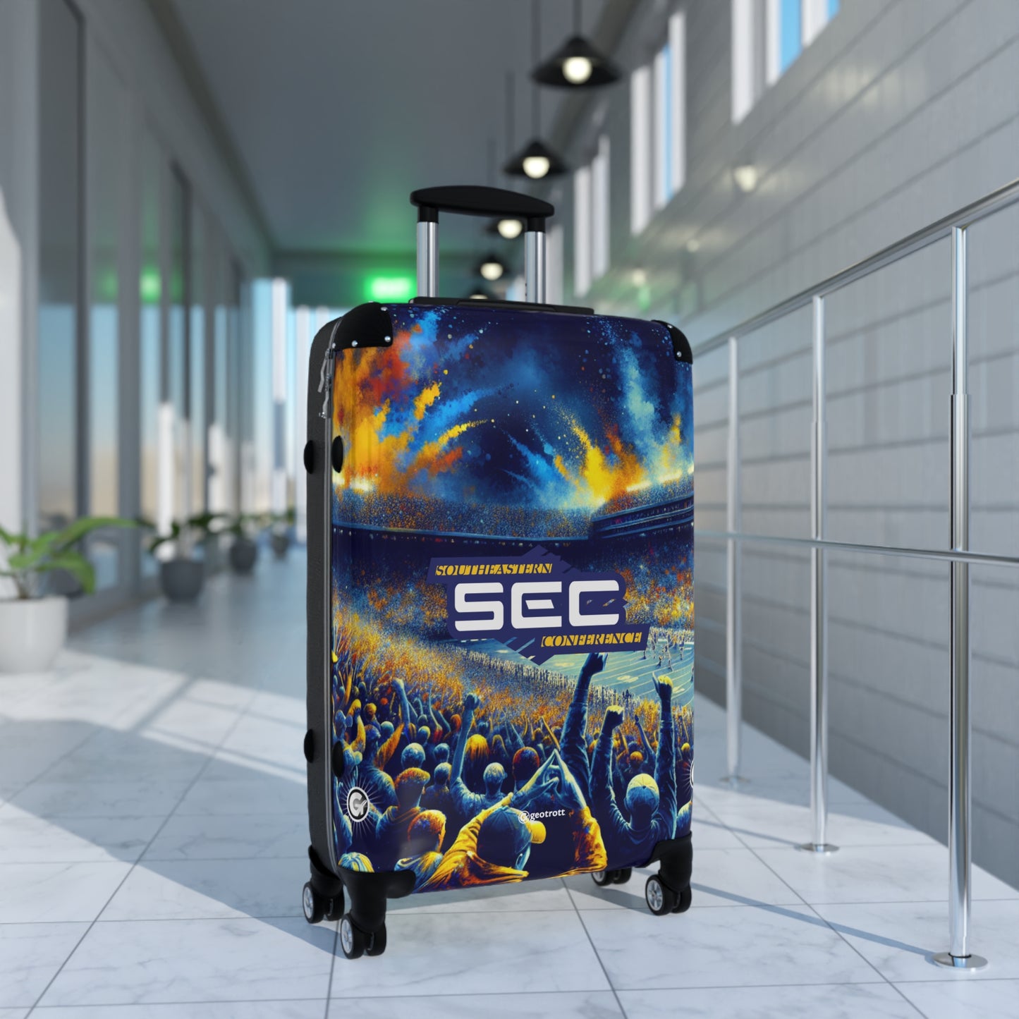 Southeastern Collegiate Athletic Conference Luggage Bag Rolling Suitcase Travel Accessories