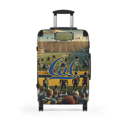 California University Golden Bears Football Team Luggage Bag Rolling Suitcase Spinner