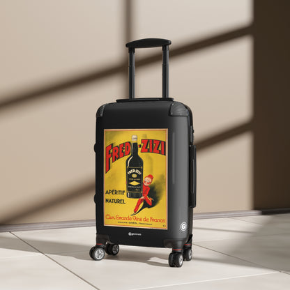 Apéritif français Fred Zizi Bar Pub 1932 Vintage Posters Retro Ad Luggage Bag Rolling Suitcase Spinner