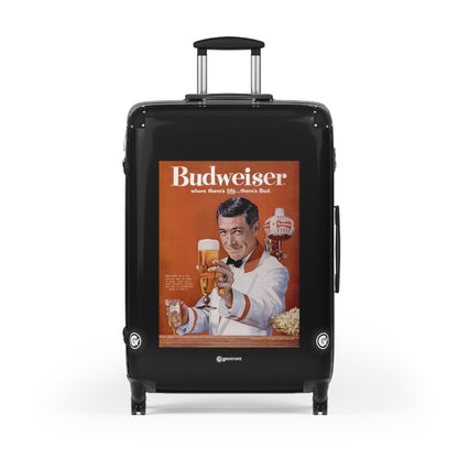 Where there is life there's Budweiser Vintage Posters Retro Ad Luggage Bag Rolling Suitcase Spinner