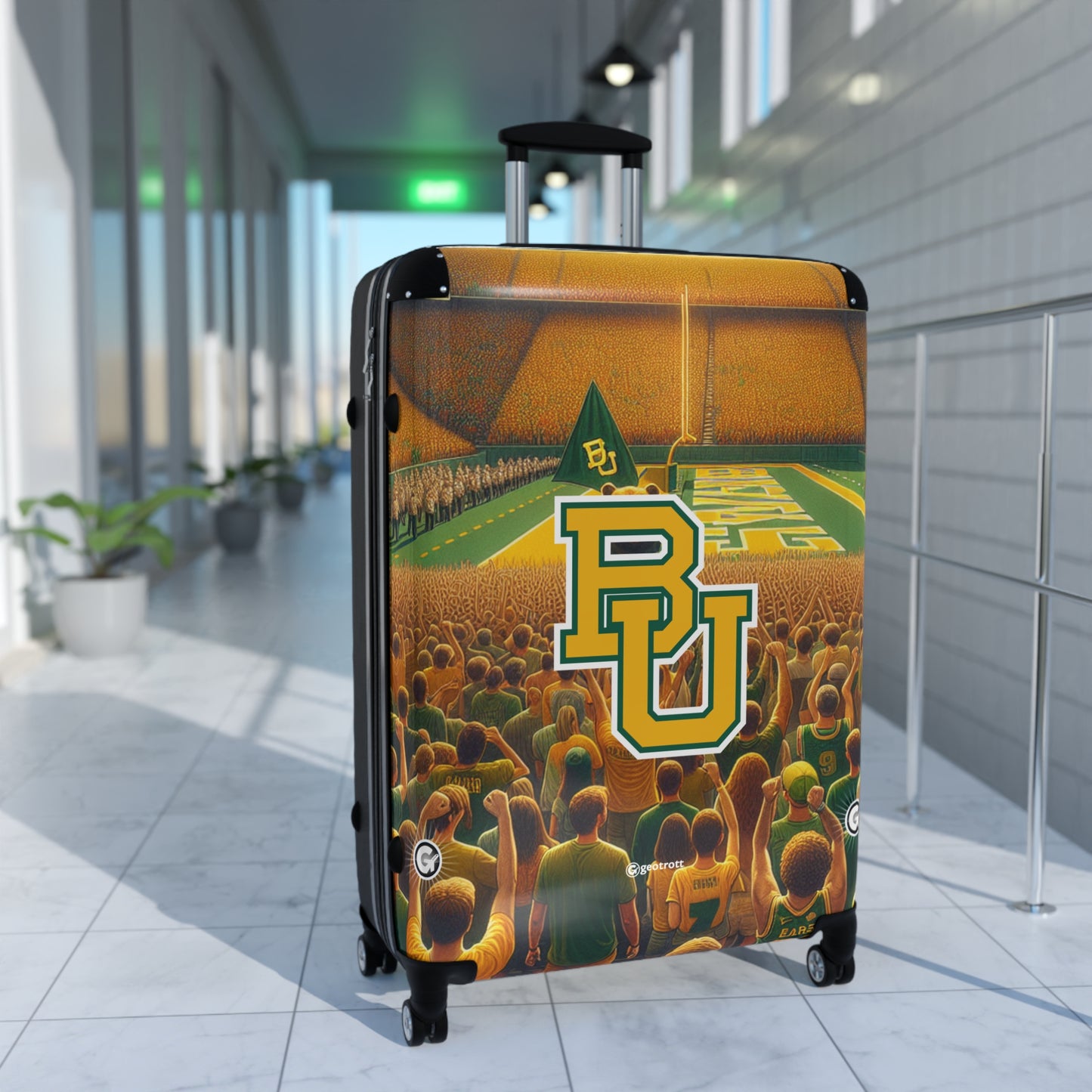 Baylor University Bears NCAA College Team Luggage Bag Rolling Suitcase Spinner