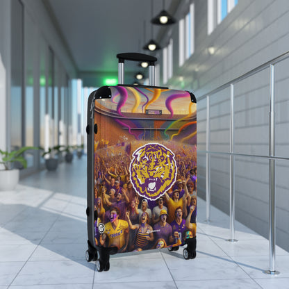 Louisiana State University Tigers NCAA College Football Luggage Bag Rolling Suitcase Travel Accessories