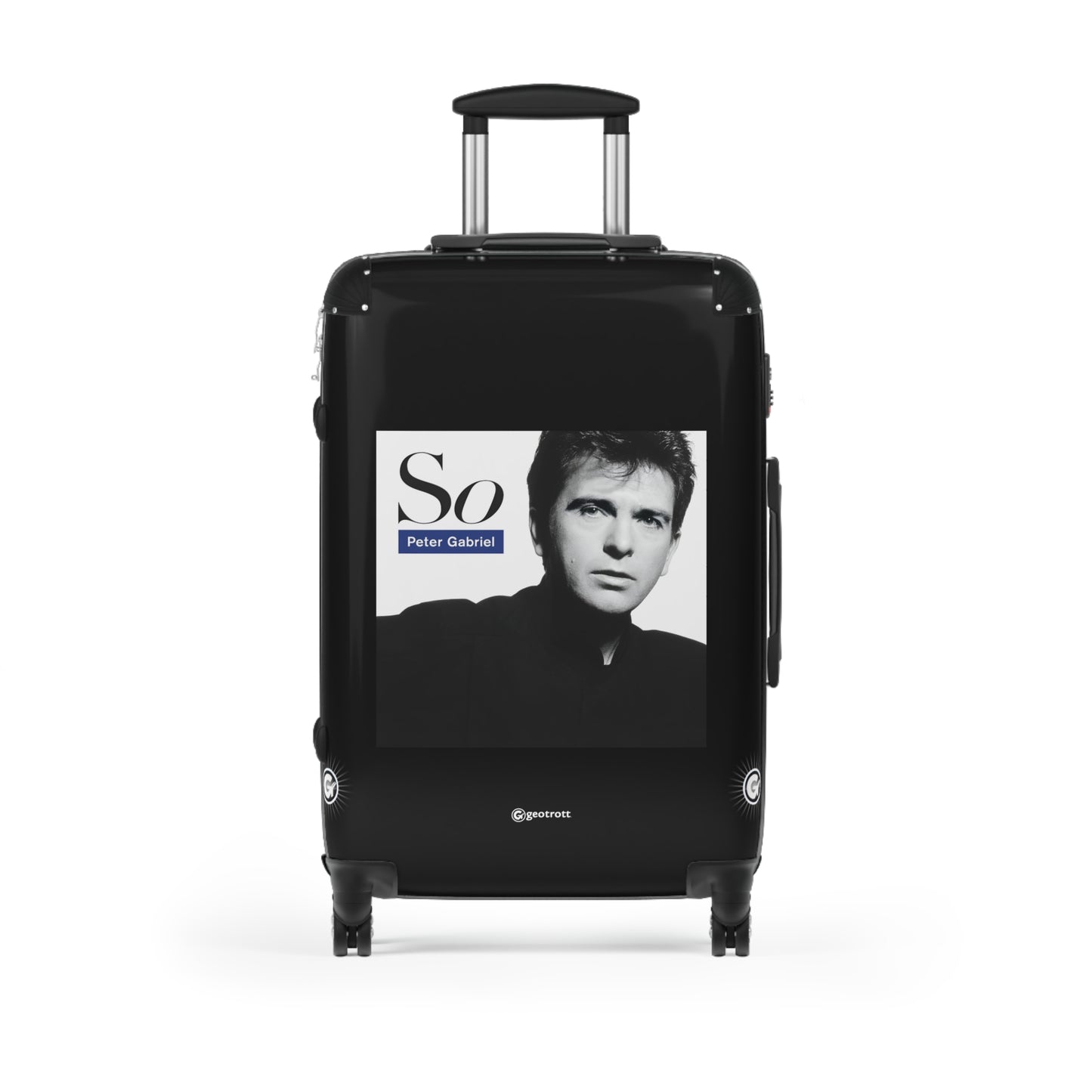 Peter Gabriel So Eighties Music Album Luggage Bag Rolling Suitcase Spinner