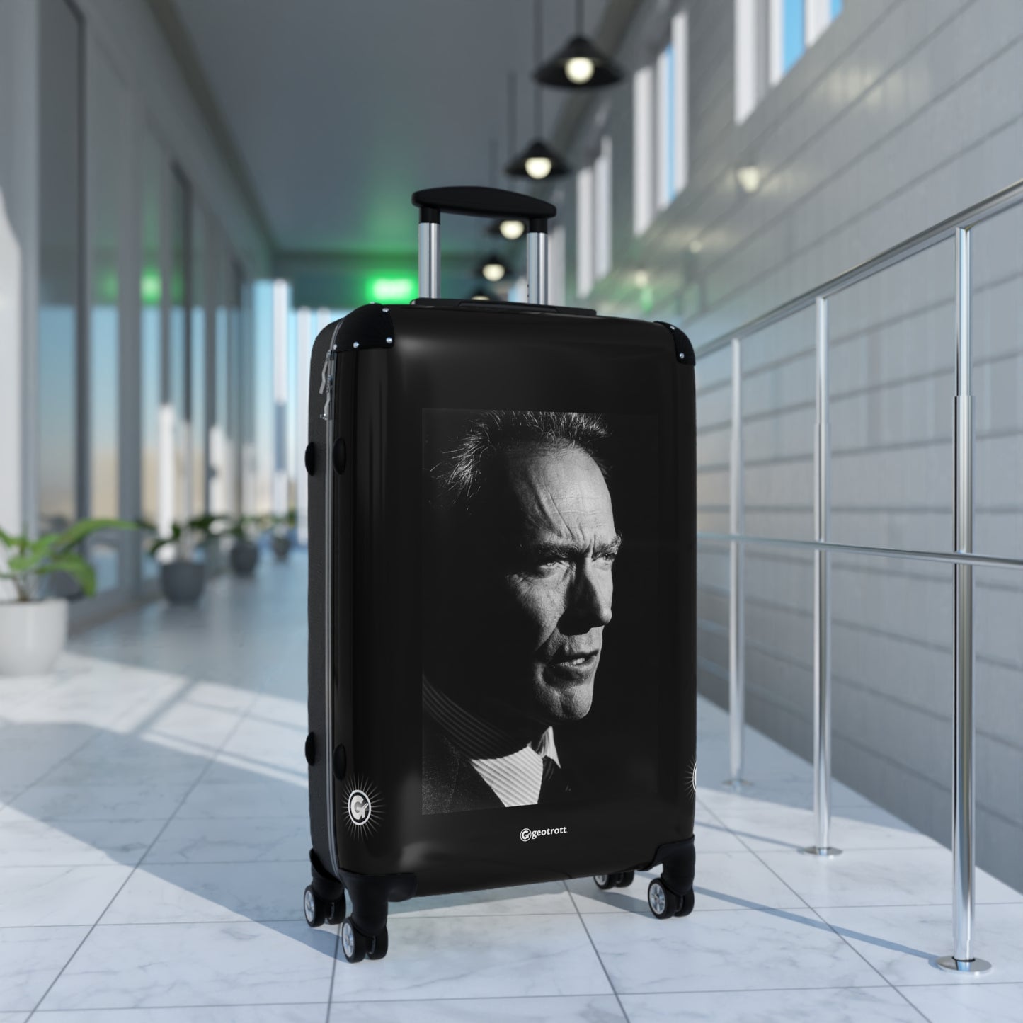 Clinton Eastwood Jr American actor and film director 20TH CENTURY Photos Luggage Bag Rolling Suitcase Spinner