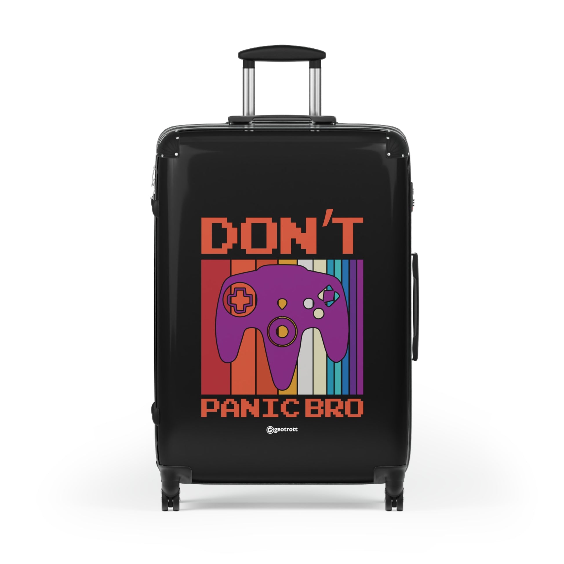 Don't Panic Bro Gamer Gaming Suitcase-Bags-Geotrott