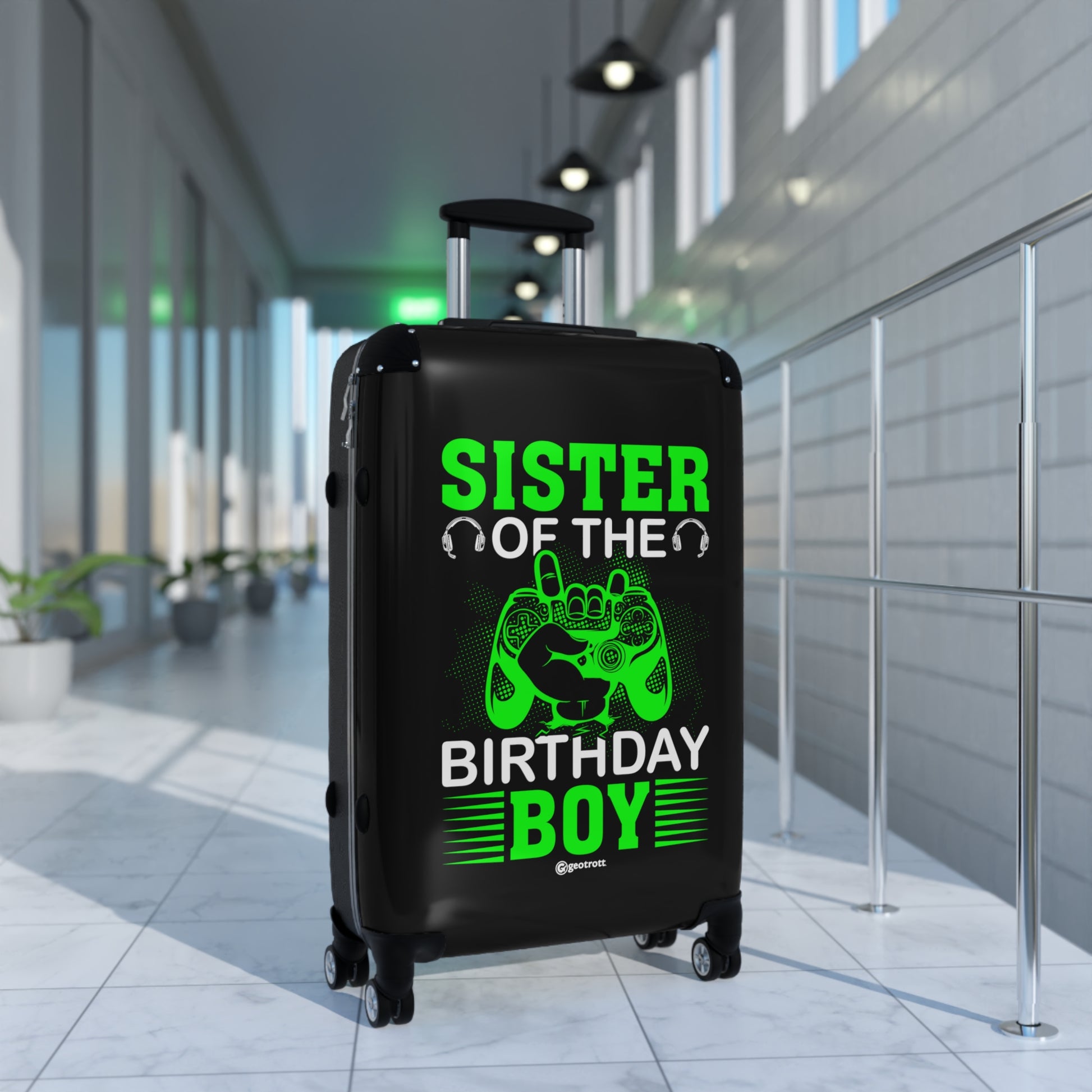 Sister of the Birthday Boy Gamer Gaming Suitcase-Suitcase-Geotrott