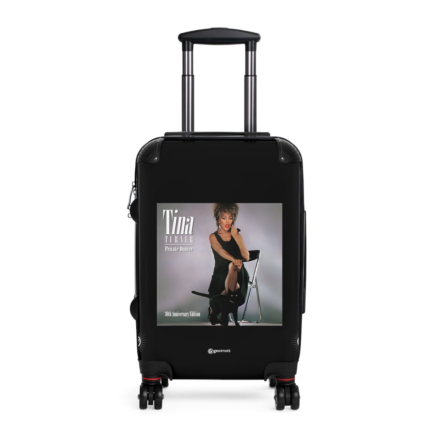 Tina Turner Private Dancer Eighties Music Album Luggage Bag Rolling Suitcase Spinner