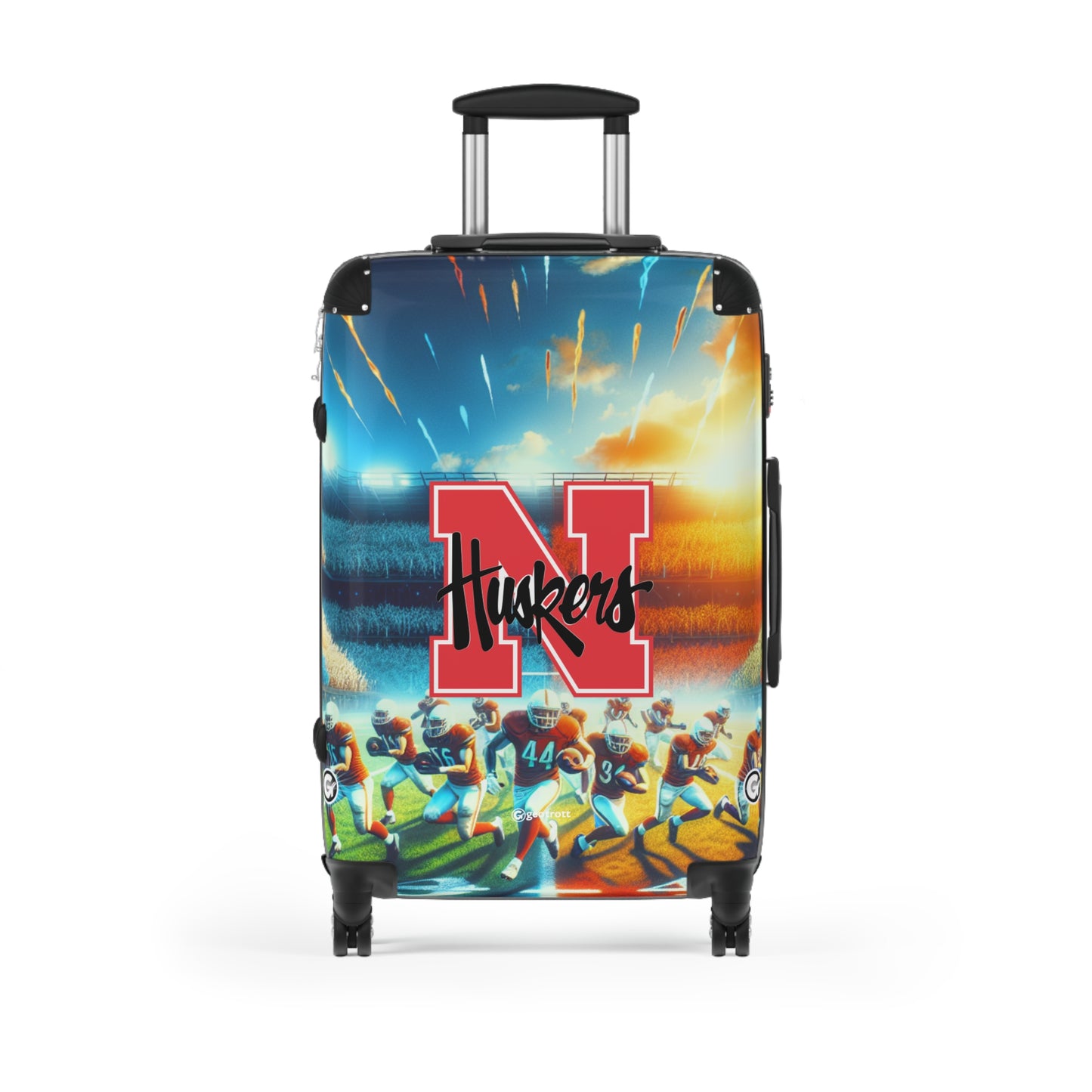 Football Team Luggage Bag Rolling Suitcase Spinner