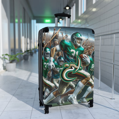 University of North Carolina Charlotte 49ers Football Team Luggage Bag Rolling Suitcase Spinner