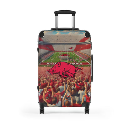 Arkansas University Razorbacks Football College Team Luggage Bag Rolling Suitcase Spinner